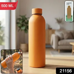 Insulated Stainless Steel Water Bottle – 500ml Orange
