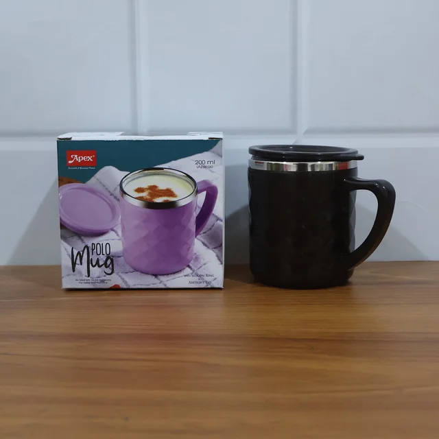 Insulated Tea & Coffee Mug – Leak-Resistant with Metal Inner Cup