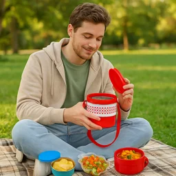 Insulated Tiffin Box – 2-Layer Stainless Steel | Lunchie Bunchie