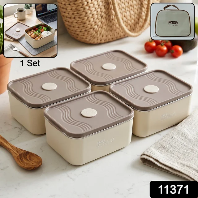 Insulated Tiffin Lunch Box Set – Keeps Food Warm & Cool