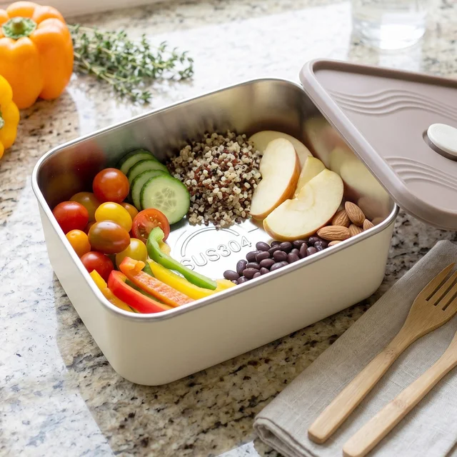Insulated Tiffin Lunch Box Set – Keeps Food Warm & Cool