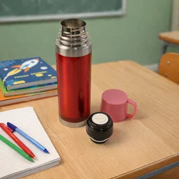 Insulated Travel Mug 500ML – Spill-Proof Lid & Steel Base