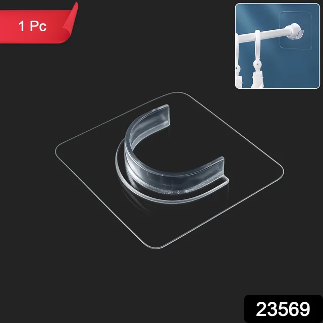 Invisible Self Adhesive Curtain Rod Holder – Damage-Free & Reusable