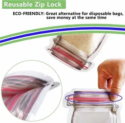 Jar-Shaped Stand-Up Pouch (3-Pack) – Airtight Storage | Tidy Table