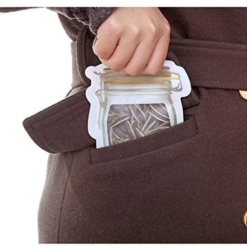 Jar-Shaped Stand-Up Pouch (3-Pack) – Airtight Storage | Tidy Table