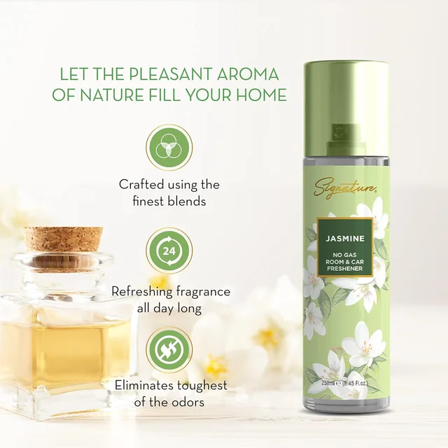 Jasmine Room & Car Freshener Spray – Long-Lasting Floral Fragrance