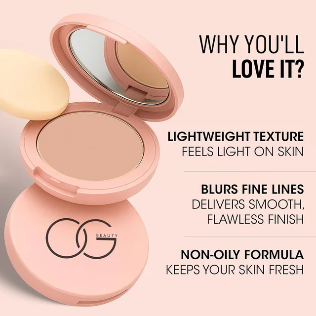 Java Compact Powder – Long-Lasting Matte Finish, 9gm