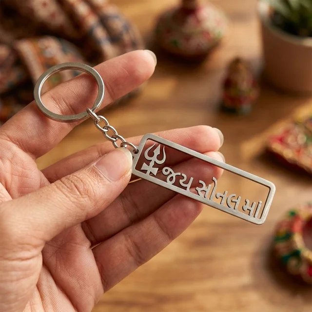 Jay Sonal Ma Keychain – Durable Religious Engraved Accessory