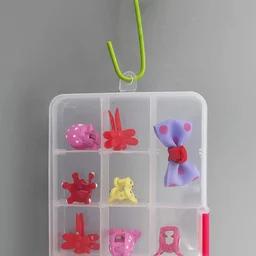 Jewellery Organizer Box – 15-Grid Clear Plastic with Dividers |