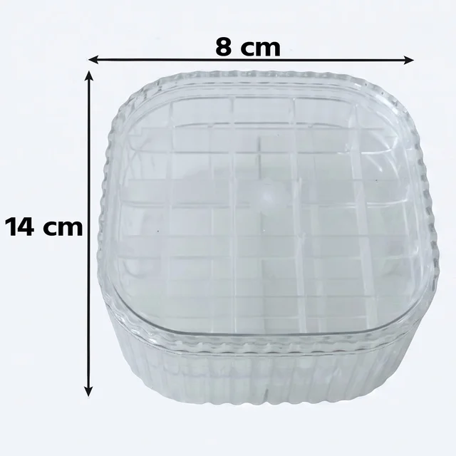 Jewellery Storage Box – 3 Layer Clear Organizer for Small Accessories