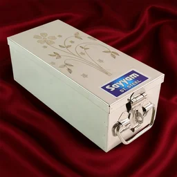 Jewellery Storage Box – Stainless Steel with Velvet & Lock