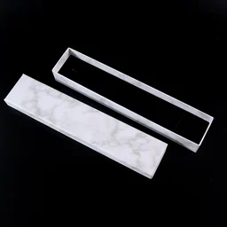 Jewelry Gift Box – Marble Finish Velvet Insert for Bracelets 21x5cm