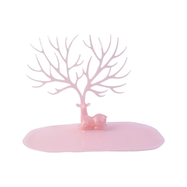 Jewelry Organizer Stand – Elegant Tree-Shaped Deer Design for Your Accessories