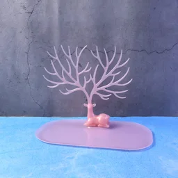 Jewelry Organizer Stand – Elegant Tree-Shaped Deer Design for Your Accessories