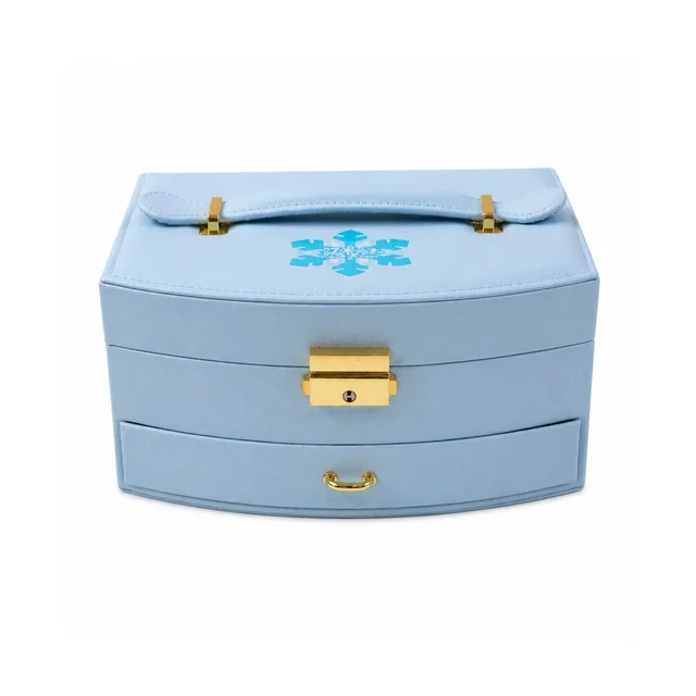 Jewelry Storage Box – Multi-Layer Organizer with Mirror for Elegant Storage