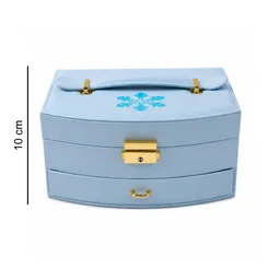 Jewelry Storage Box – Multi-Layer Organizer with Mirror for Elegant Storage