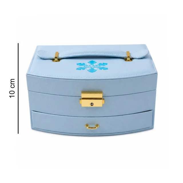 Jewelry Storage Box – Multi-Layer Organizer with Mirror for Elegant Storage