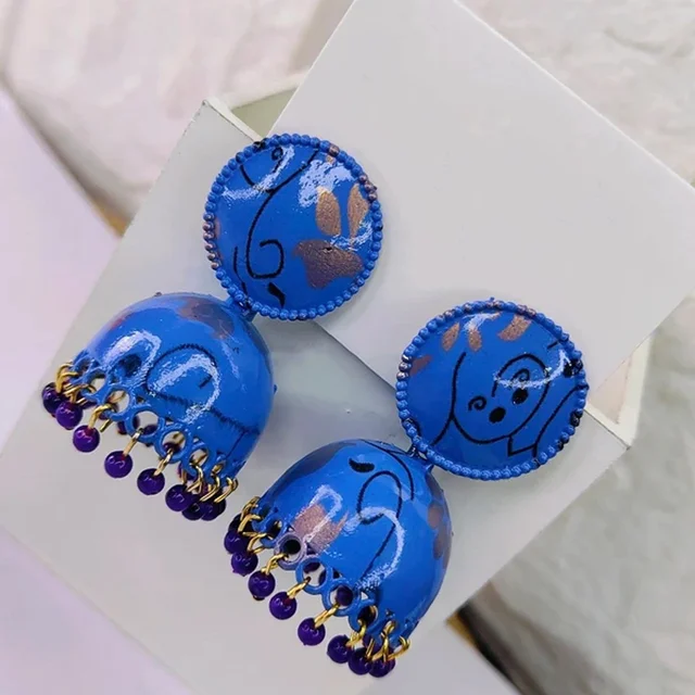 Jhumka Earrings – Traditional Indian Dangle Design | Glimmerly