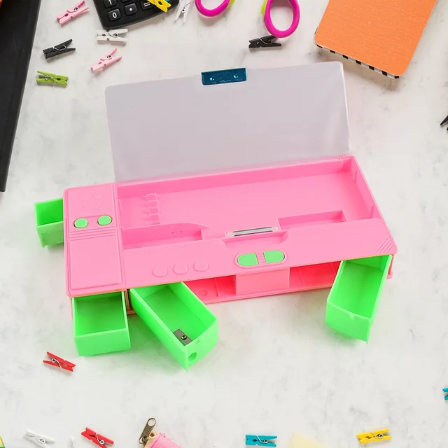 Jumbo Geometry Box – Multi-Compartment School Stationery | Writezo