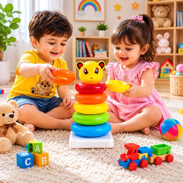 Jumbo Stacking Rings – Educational Toy for Toddlers | Little Learners