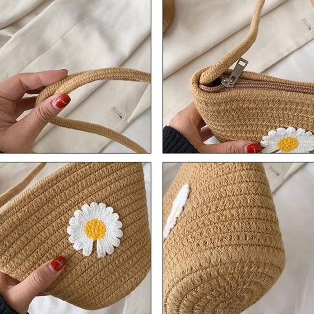 Jute Crossbody Bag – Lightweight Casual & Travel Essential