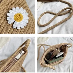 Jute Crossbody Bag – Lightweight Casual & Travel Essential