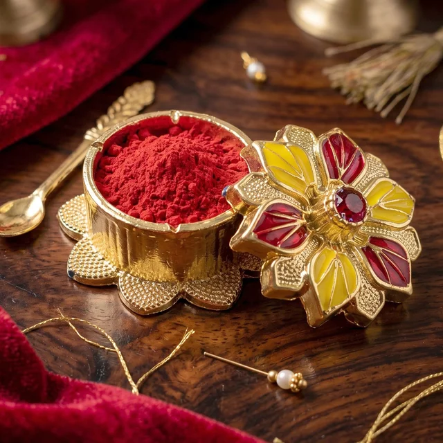 Kankavati Kumkum Box – Elegant Traditional Storage for Pooja