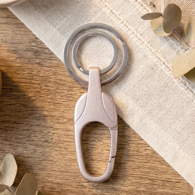 Keychain – Durable Metal with Secure Carabiner Clip for Keys & EDC