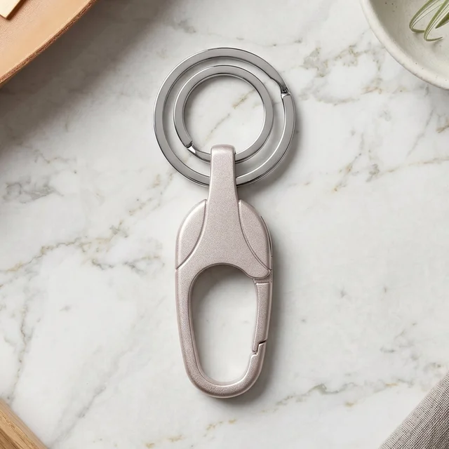 Keychain – Durable Metal with Secure Carabiner Clip for Keys & EDC