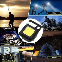 Keychain Flashlight – LED, Folding Bracket & Bottle Opener |