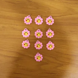 Keychain for Kids | Cute Floral Smileys & Long-lasting Durability