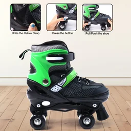 Kids Adjustable Quad Roller Skates – Comfortable & Durable