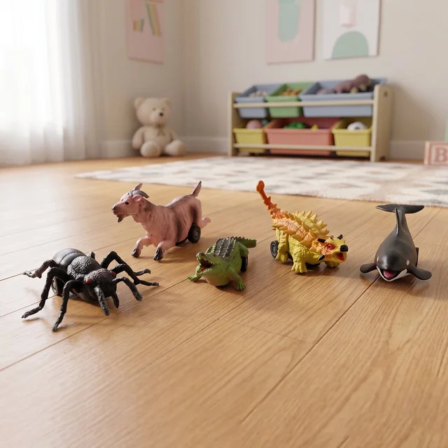 Kids Animal Pull Back Toy – Fun Rolling Motion & Imaginative Play