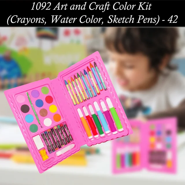 Kids Art Kit – 42 Pcs Drawing & Coloring Set | Colorful Creations