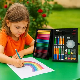 Kids Art Set – 145 Pcs Unicorn Drawing & Painting Kit | Colorful Creations