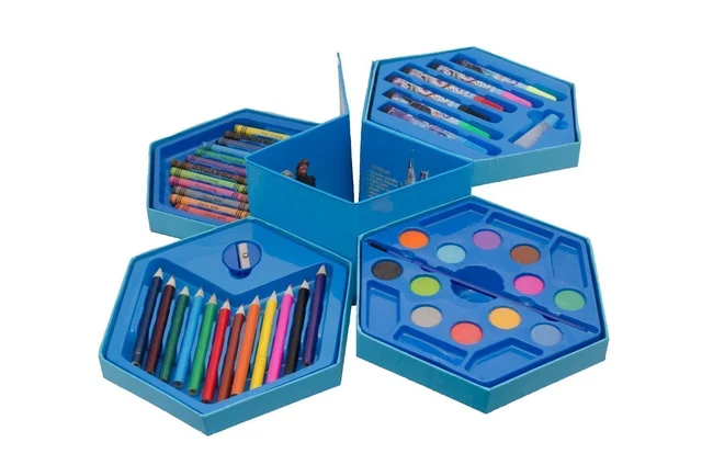 Kids Art Set 46 Pcs – Drawing & Colouring Kit |