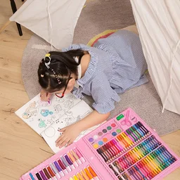Kids Art Set – 86 Pcs Coloring & Drawing Kit | Craftily