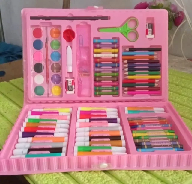 Kids Art Set – 86 Pcs Coloring & Drawing Kit | Craftily
