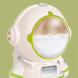 Kids Astronaut Water Bottle – Fun Sipper with Straw & Strap | MixologyPro