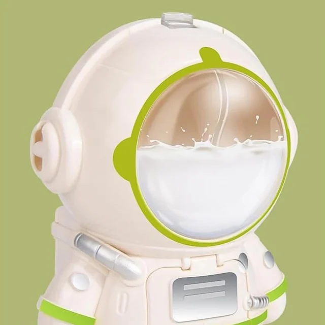Kids Astronaut Water Bottle – Fun Sipper with Straw & Strap | MixologyPro