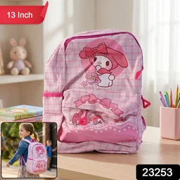 Kids Backpack – Adorable My Melody Design with Bow & Bunny