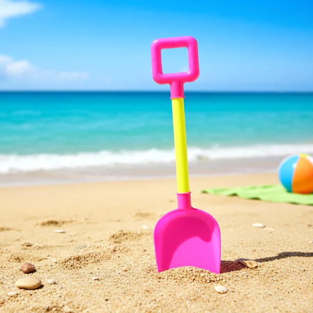 Kids Beach Sand Shovel – Lightweight Plastic Spade for Play