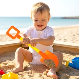 Kids Beach Sand Shovel – Lightweight Plastic with Easy Grip Handle