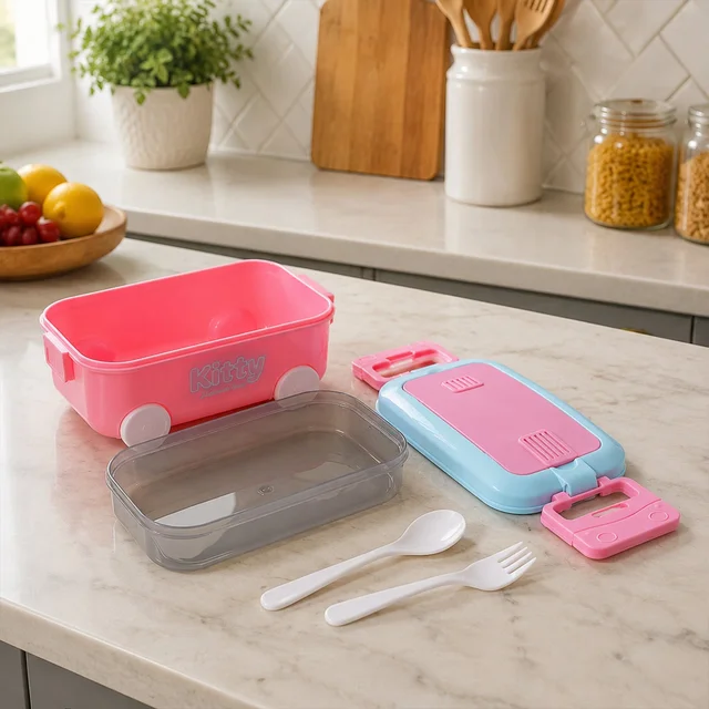 Kids Car Shape Lunch Box with Wheels – Fun and Leakproof Design
