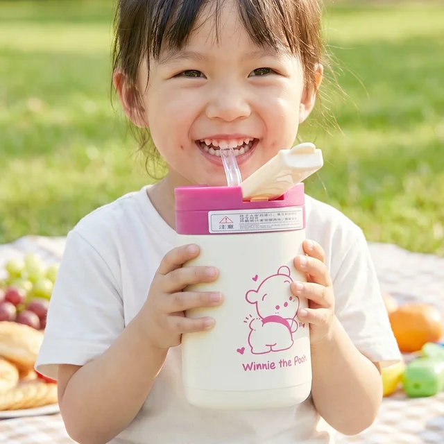 Kids Cartoon Glass Tumbler – Leakproof, Reusable & Portable 400ML