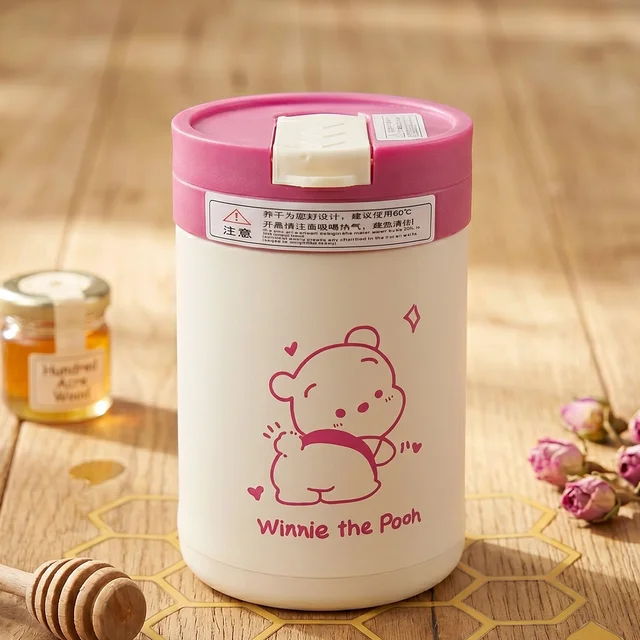 Kids Cartoon Glass Tumbler – Leakproof, Reusable & Portable 400ML