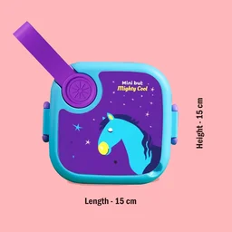 Kids Cartoon Lunch Box – Leak-Resistant Giraffe Print with Stainless Steel Tray