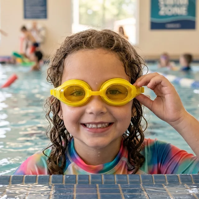 Kids Colorful Swimming Goggles – Leakproof, Adjustable Fit