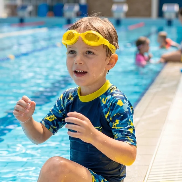 Kids Colorful Swimming Goggles – Leakproof, Adjustable Fit