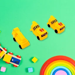 Kids Construction Vehicle Set – 6 Pcs Pull-Back Toys | Little Blocks